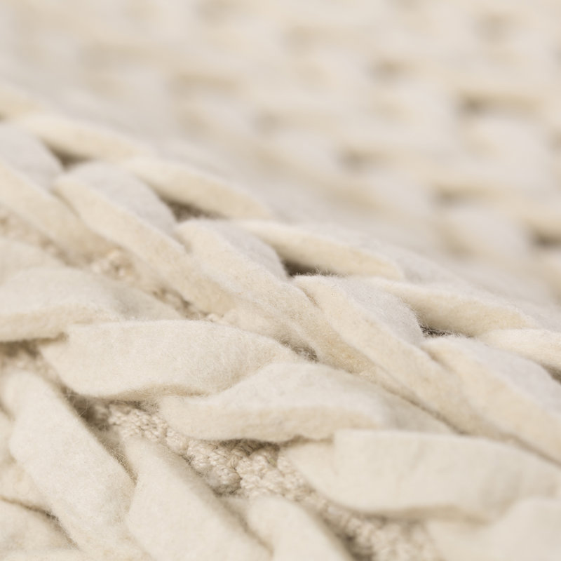 Jay Solid Colour Hand Woven Area Rug, Rectangle 160 x 230cm