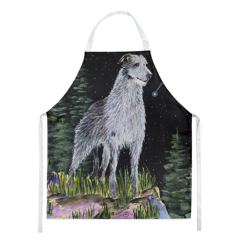 Tablier de deerhound en gaélique starry night