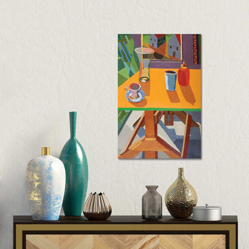 Drafting Table With Objects by Patty Rodgers - Gallery-Wrapped Canvas Giclée on Canvas, 30.48 cm H x 45.72 cm W