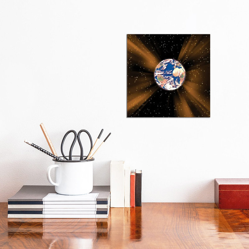 Desertified Earth Burns With Global Warming by Bruce Rolff - Wrapped Canvas Print, 30.48 cm H x 30.48 cm W