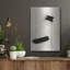 «Black & Neutral Abstract 8» par Petals Prints Design, art mural en métal-44650005