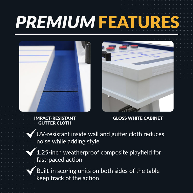 Crestline Hathaway Games 12' Shuffleboard Table