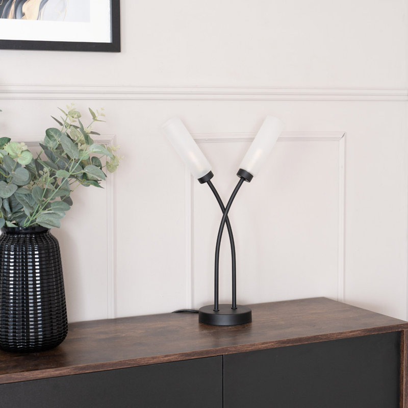 Aaniyah Metal Table Lamp, Yes, Matt Black
