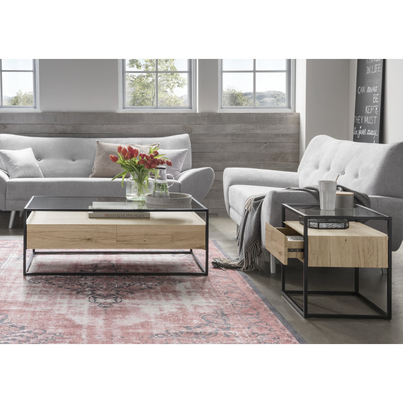Dilan Side Table with Storage