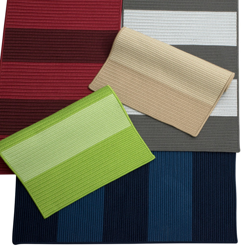 Tapis vert tressé à la main Javen, Rectangle 2 pi x 3 pi