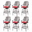 Ensemble de 6 tabourets de bar pivotants pour l'extérieur-1621201236-1621201242