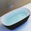 Baignoire de trempage autoportante en acrylique L 58,5 po x l 28,08 po