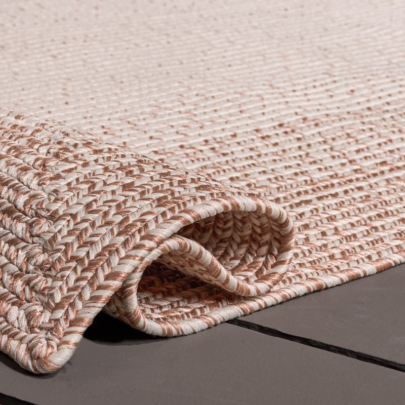 Braided 283 Hand Woven Performance Machine Washable No Pattern Rug, Rectangle 5' x 8'