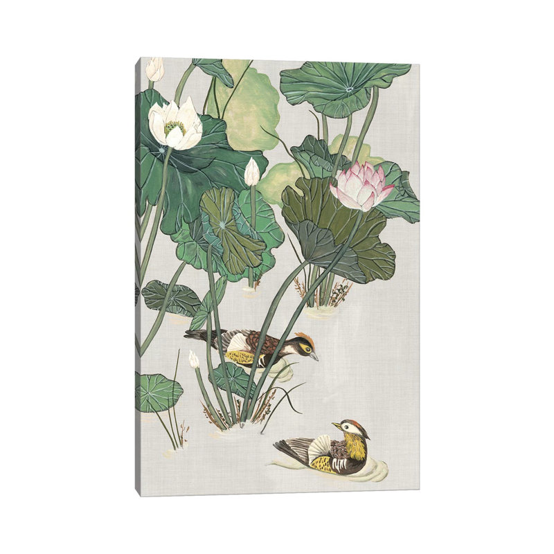Lotus Pond I 1 Piece Wrapped Canvas Painting, 101.6 cm H x 66.04 cm W x 3.175 cm D