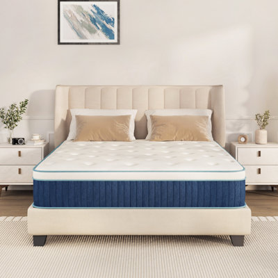 EGOHOME 12" Medium Hybrid Mattress in a Box -Motion Isolation