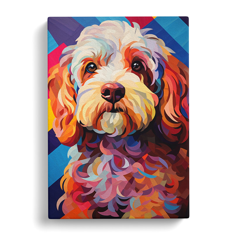 Cockapoo Cubism No.2 - Print, 76cm H x 50cm W x 3cm D