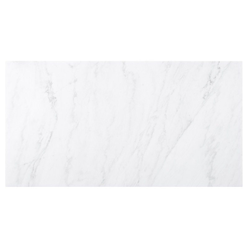 Maroney Rustic Espresso Marble Top Dining Table