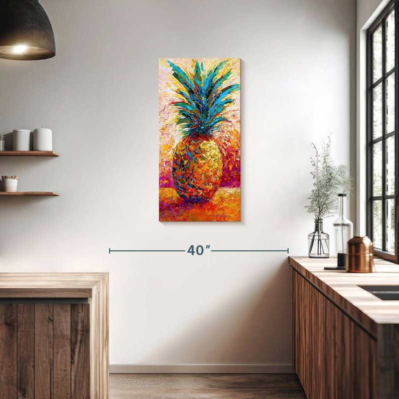 Pineapple Expression, 36" H x 18" W