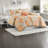 Stylish Orange Bedding Sets, Polyester Microfiber Comfort, Home Bedroom Collection