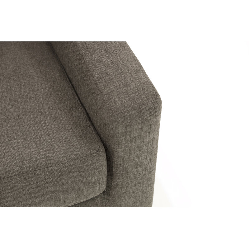 Pecora Upholstered Armchair, Dark Gray