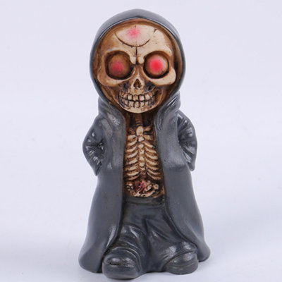 Cool Skeleton Figurines, Skeleton Small Statue Halloween Resin Collectible Figurines, Cute Home Room Desk Office Decor