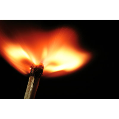 Allumette flamme - photographie sur toile tendue