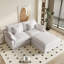 Canapé modulaire rembourré avec repose-pieds-110374986-110374987