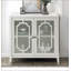 Console blanche avec 2 portes