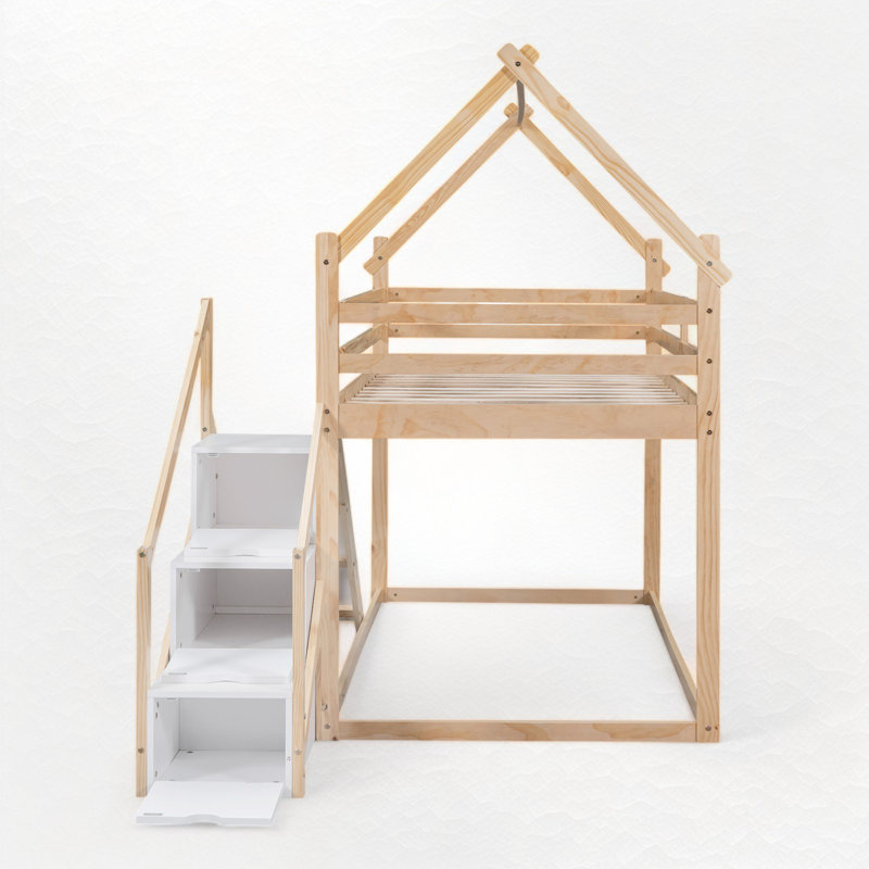 Lit superposé simple au-dessus de simple Balmers Kids, Brun