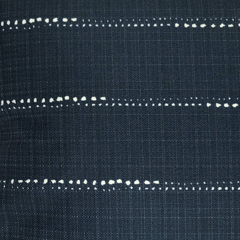 Inline Striped Reversible Throw Pillow, 22" x 22", Navy