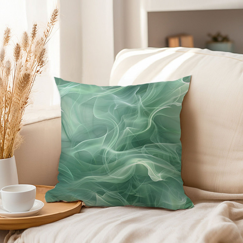 Abstract Green Myst IV Modern, 20"H x 20"W