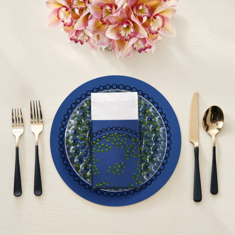 Serviettes de table Christmas Berries, Bleu vert