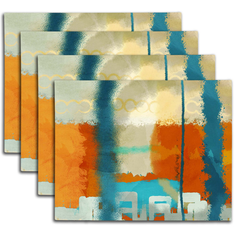 Napperon abstrait en polyester