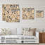 Wincanton - art mural floral sur bois de pin naturel-109494453