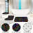Neon Swirl Light Print Multi 3 Units Shower Bathroom Rug Kit