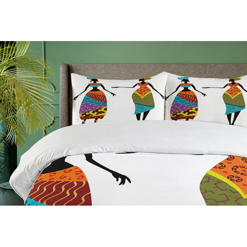 Ensemble de housse de couette africain, Très grand