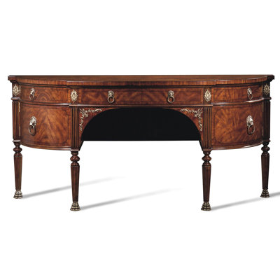 72" Wide Mahogany Wood Buffet Table by Maitland-Smith