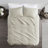 3 Piece Quilt Set Cream King/Cal King