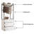  81.9"H X 31.5"W Clothes Rack Closet Systems Storage Shelves Garment Hanging