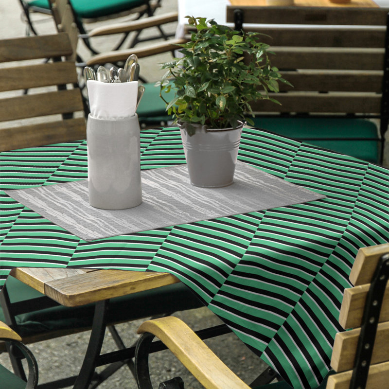 Rayures fracturées Nappe, Vert