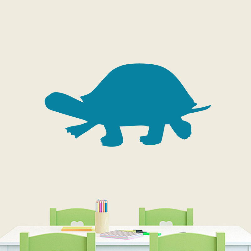 Adhésif décoratif tortue, Bleu sarcelle