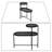 Minimalist Design Two-Tier Side Table with Adjustable Foot Pads