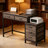 Office Desk With Drawer Cabinet Industrial-Chic Vintage Style-1889929046