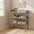 Solid Wood 30 Inch Garage Workbench Utility Table with Metal Top 3 Tier Shelves Side Hooks Light gray-1355247777