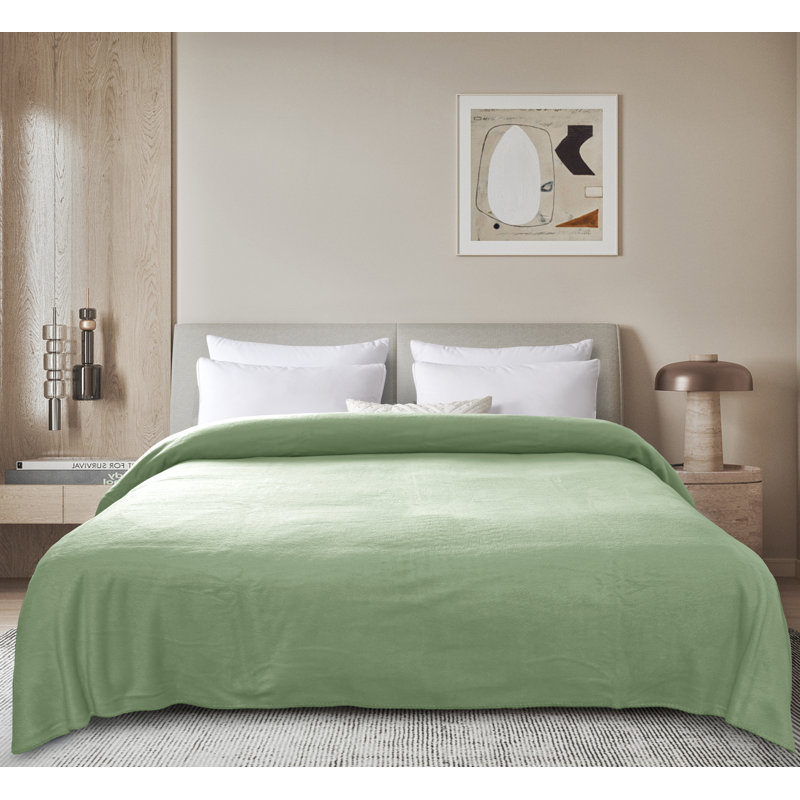 Hand Woven Blanket, King, Sage