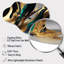 Agate verte et or II - horloge asymétrique transitionnelle-105415831