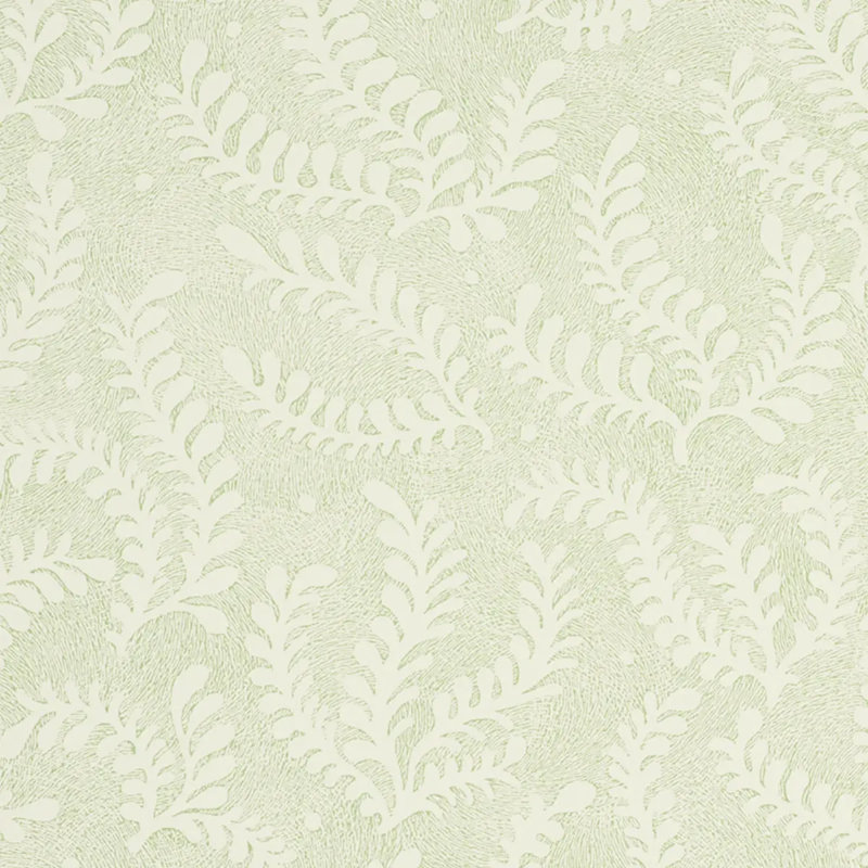 Etched Fern Wallpaper, Leaf
