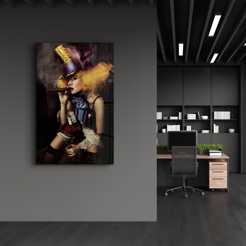 Elegant Tempered Glass Painting, 27.6 x 43.3 Inches | 100% Tempered Glass, Thickness: 0.16 Inches | UV Printed Artwork, Perfect for Home Decor & Modern Interiors, Stunning Visuals for Any Room