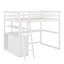 Lit mezzanine double avec bureau et tablettes, deux tiroirs intégrés-114707938