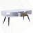 White & Black Finish Coffee Table
