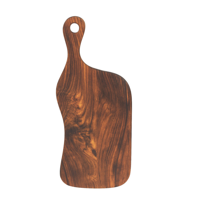 Rosi Tropical Rosewood Serving or Cutting Board in Organic Shape with Natural Finish