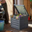 Garden Sanctuary 62cm W 200L Metal Lockable Deck Box in Black