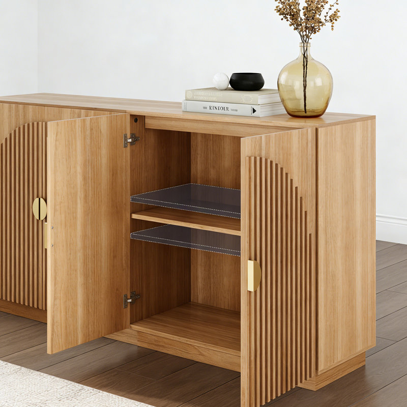 Buffet American Minimalist Style, Brun orangé