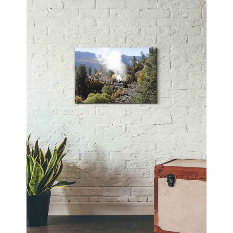 «Durango Silverton Train IV» par Lori Deiter, art mural sur toile, H 18 po x l 26 po x P 0,75 po