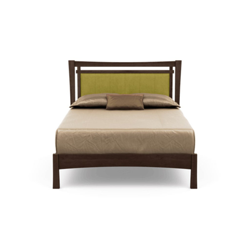 Monterey Upholstered Bed, King, Ebony, Autumn Cherry